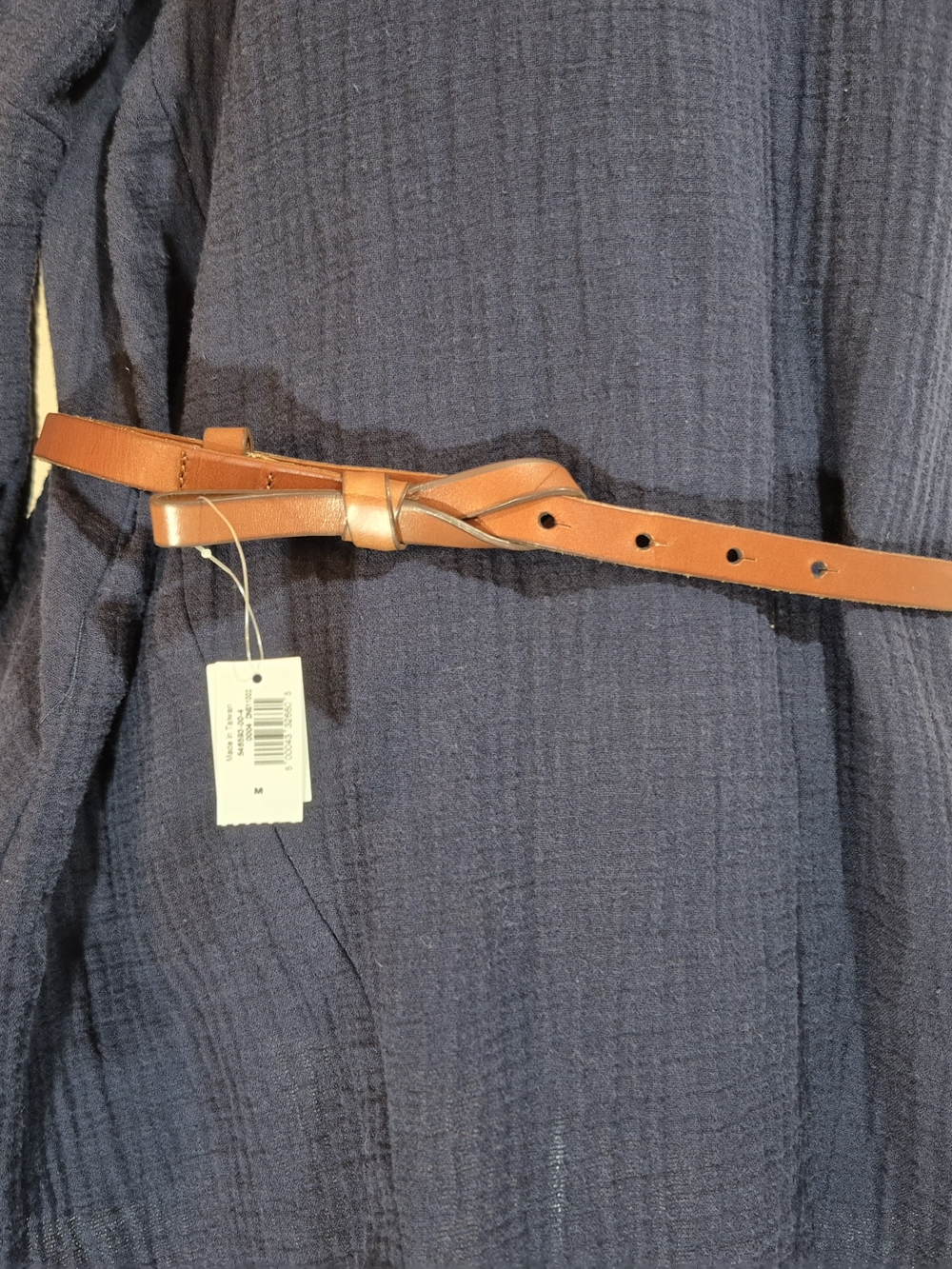 GAP Women's Slim Leather Belt in Brown